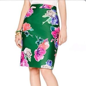 Kate Spade Marit bloom floral green skirt